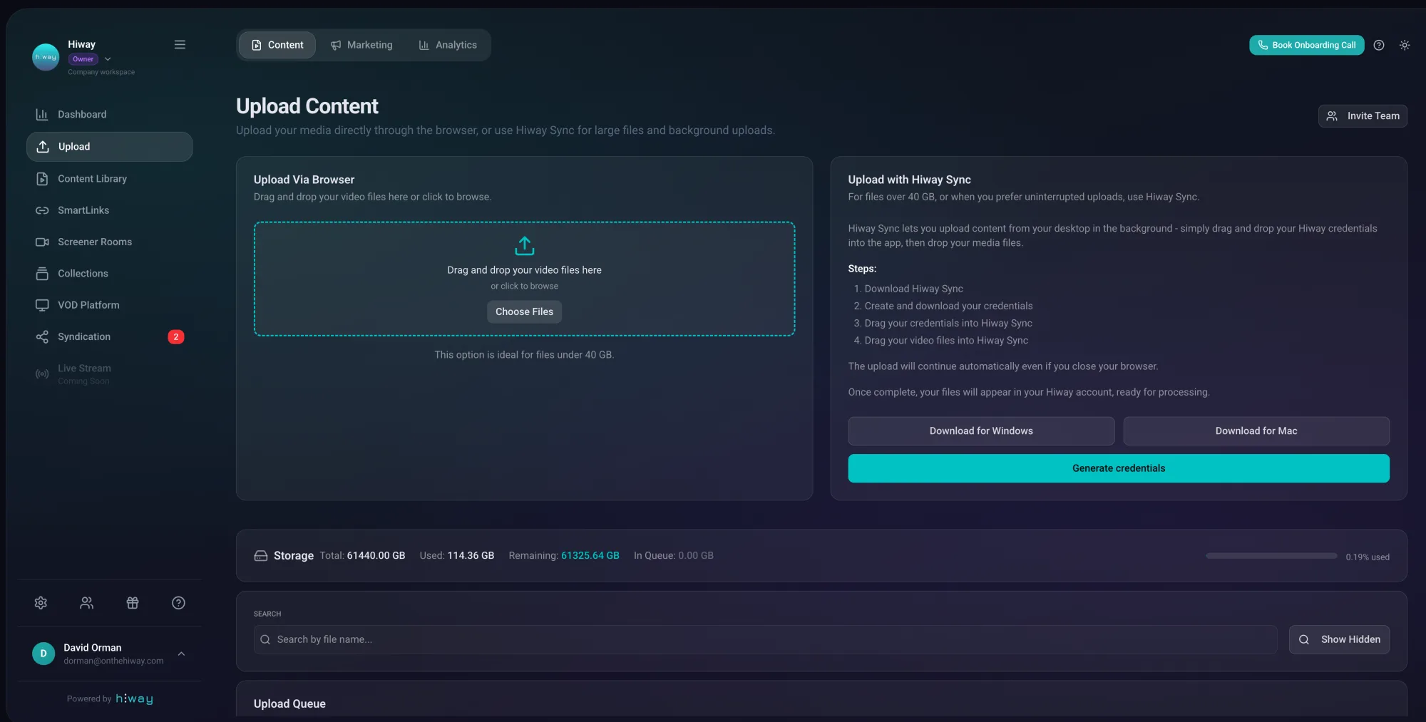 Hiway Upload